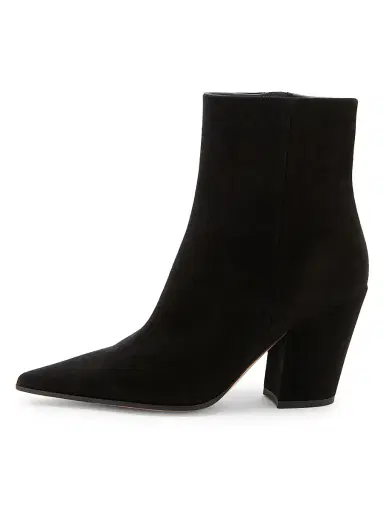 Gianvito Rossi Women's Keinna 85MM Suede Block-Heel Booties - Black - Size 12 | Thumbnail 3 Gianvito Rossi Women's Keinna 85MM Suede Block-Heel Booties - Black - Size 12 | Thumbnail 3