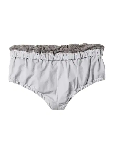Miu Miu Women's Poplin Briefs - Grey | Thumbnail 1