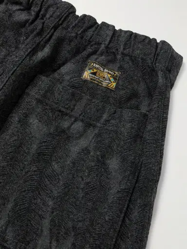 KAPITAL Magpie Easy Straight-Leg Cotton-Jacquard Drawstring Trousers - Men | Thumbnail 5 KAPITAL Magpie Easy Straight-Leg Cotton-Jacquard Drawstring Trousers - Men | Thumbnail 5