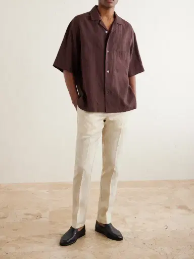 Orlebar Brown Griffon Tapered Linen Trousers - Men | Thumbnail 2