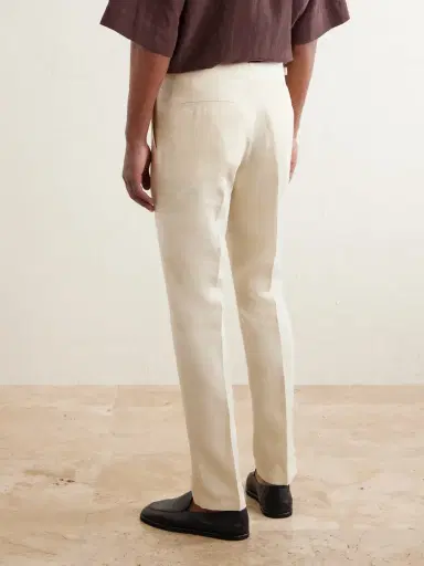 Orlebar Brown Griffon Tapered Linen Trousers - Men | Thumbnail 4
