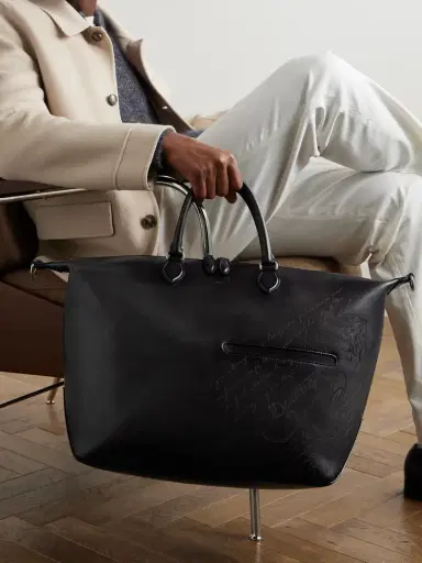 Berluti Toujours Scritto Venezia Leather Weekend Bag - Men | Thumbnail 2 Berluti Toujours Scritto Venezia Leather Weekend Bag - Men | Thumbnail 2