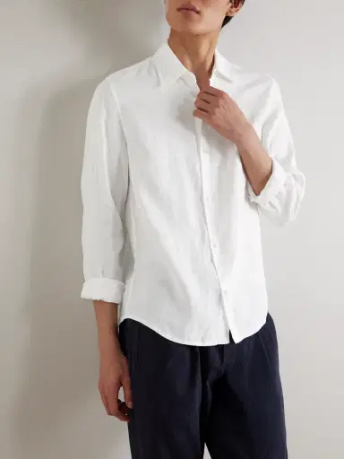 MR P. Garment-Dyed Linen Shirt - Men | Thumbnail 3 MR P. Garment-Dyed Linen Shirt - Men | Thumbnail 3