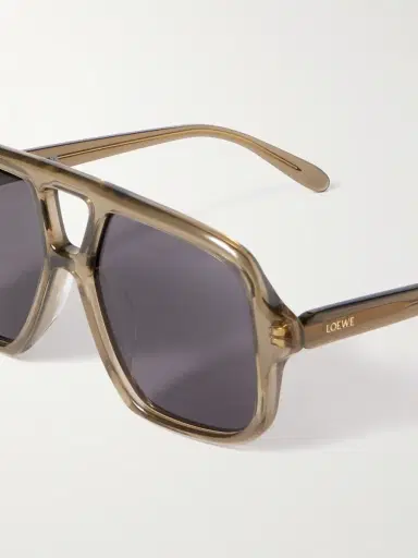 Loewe Slim Rectangular Acetate Sunglasses - Men | Thumbnail 3