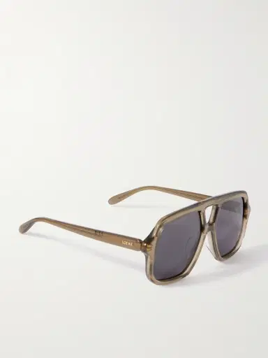 Loewe Slim Rectangular Acetate Sunglasses - Men | Thumbnail 4