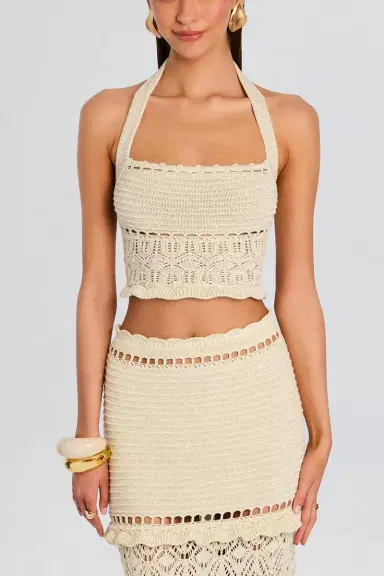 Retrofête Soliana Crochet Top | Thumbnail 4