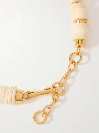 Lizzie Fortunato New Moon Gold-tone, Wood, Topaz And Bone Necklace | Thumbnail 3