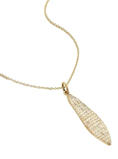 Ileana Makri Falling Leaf 18-karat Gold Diamond Necklace | Thumbnail 1 Ileana Makri Falling Leaf 18-karat Gold Diamond Necklace | Thumbnail 1
