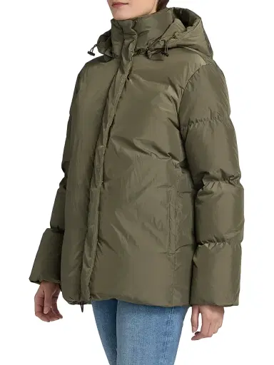 Jenni Kayne Women's Hooded Down Puffer Coat - Sage | Thumbnail 4 Jenni Kayne Women's Hooded Down Puffer Coat - Sage | Thumbnail 4