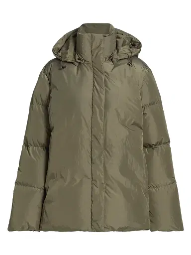 Jenni Kayne Women's Hooded Down Puffer Coat - Sage | Thumbnail 1 Jenni Kayne Women's Hooded Down Puffer Coat - Sage | Thumbnail 1