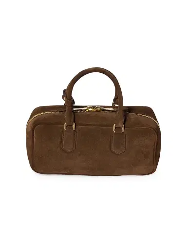 Miu Miu Women's Arcadie Suede Top Handle Bag - Brown | Thumbnail 3