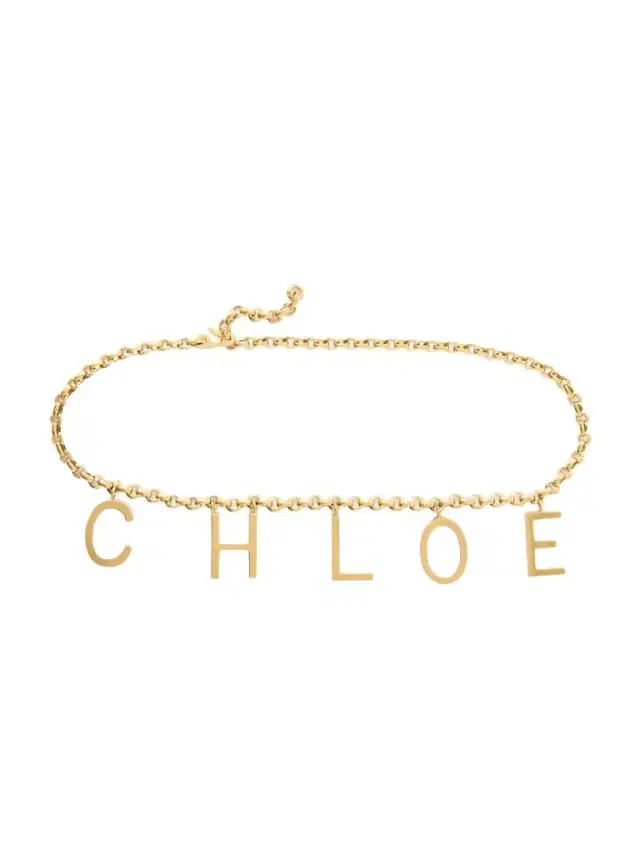 Embellished Gold-tone Chain Belt