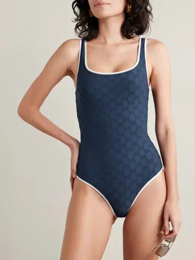 Gucci Piped Terry-jacquard Swimsuit | Thumbnail 2