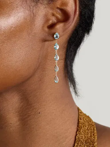 JIA JIA Chakra Gold Topaz Earrings | Thumbnail 2