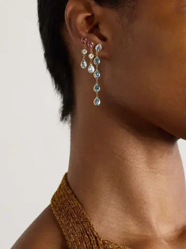 JIA JIA Chakra Gold Topaz Earrings | Thumbnail 4