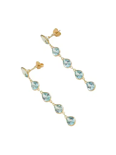 JIA JIA Chakra Gold Topaz Earrings | Thumbnail 1