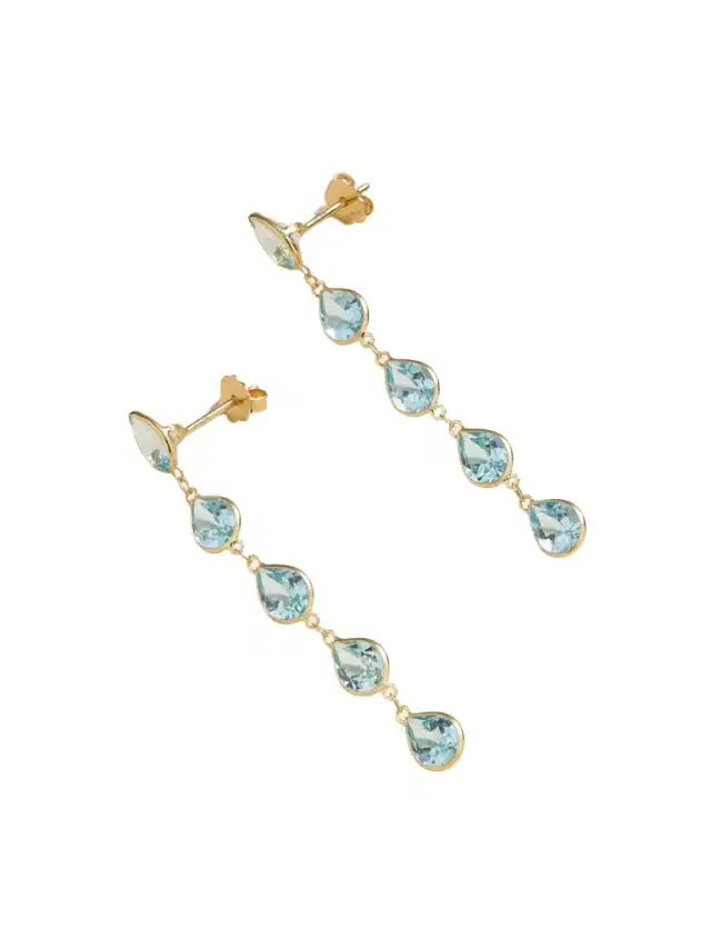 JIA JIA Chakra Gold Topaz Earrings