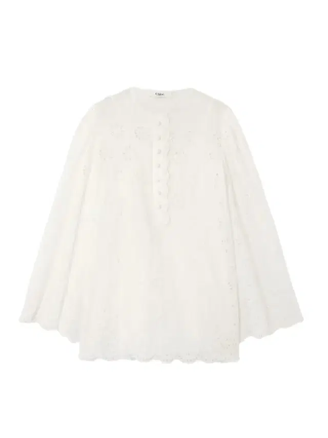 Scalloped Broderie Anglaise Cotton-blend Mini Dress