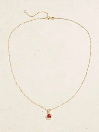 STONE AND STRAND Festival 14-karat Gold Tourmaline Necklace | Thumbnail 4