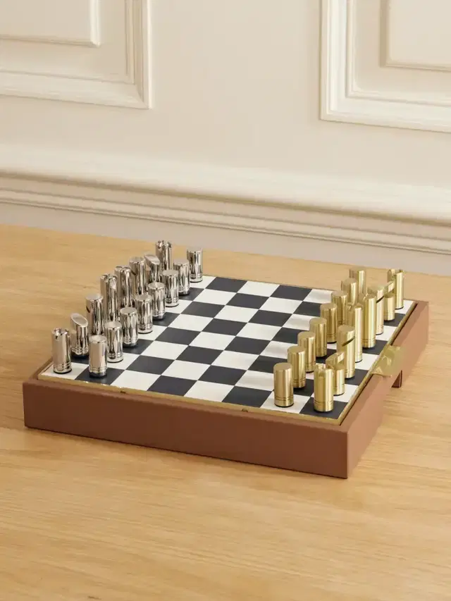 Fowler Leather Chess Set