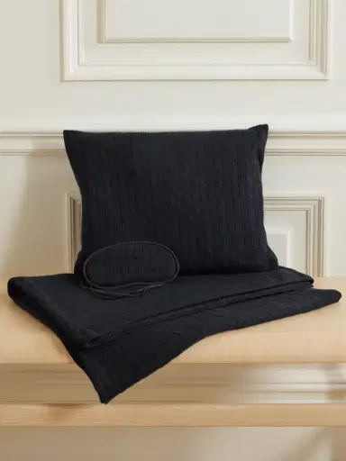 Ralph Lauren Home Cable-knit Cashmere Travel Set | Thumbnail 1