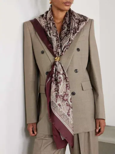 Saint Laurent Paisley-print Silk Scarf | Thumbnail 2