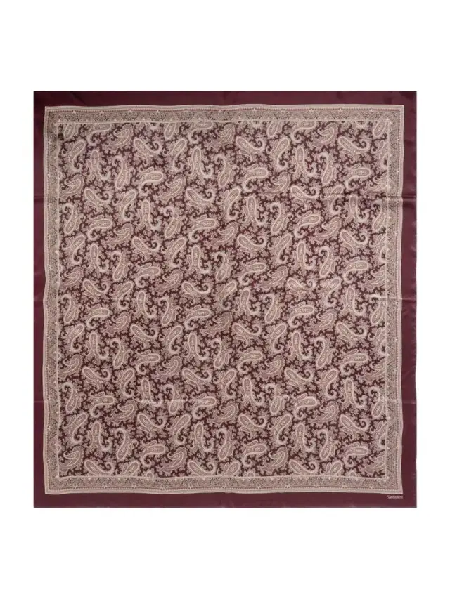 Paisley-print Silk Scarf