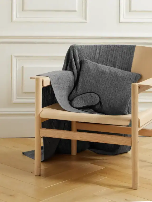 Ralph Lauren Home Cable-knit Cashmere Travel Set