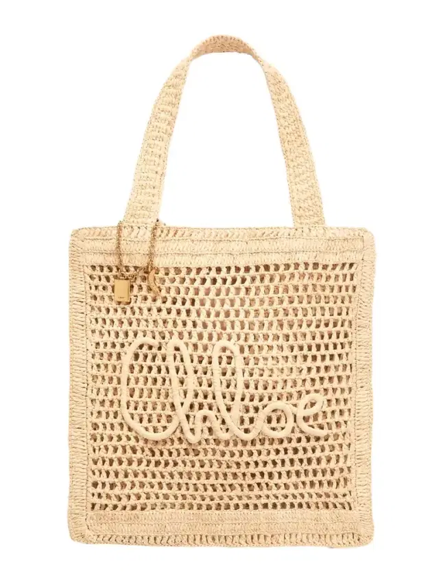 Summer Banana Embellished Raffia Tote