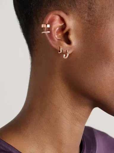 Repossi Antifer Heart Small 18-karat Rose Gold Diamond Single Earring | Thumbnail 4