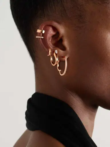 Repossi Antifer Heart Large 18-karat Rose Gold Diamond Single Earring | Thumbnail 4 Repossi Antifer Heart Large 18-karat Rose Gold Diamond Single Earring | Thumbnail 4
