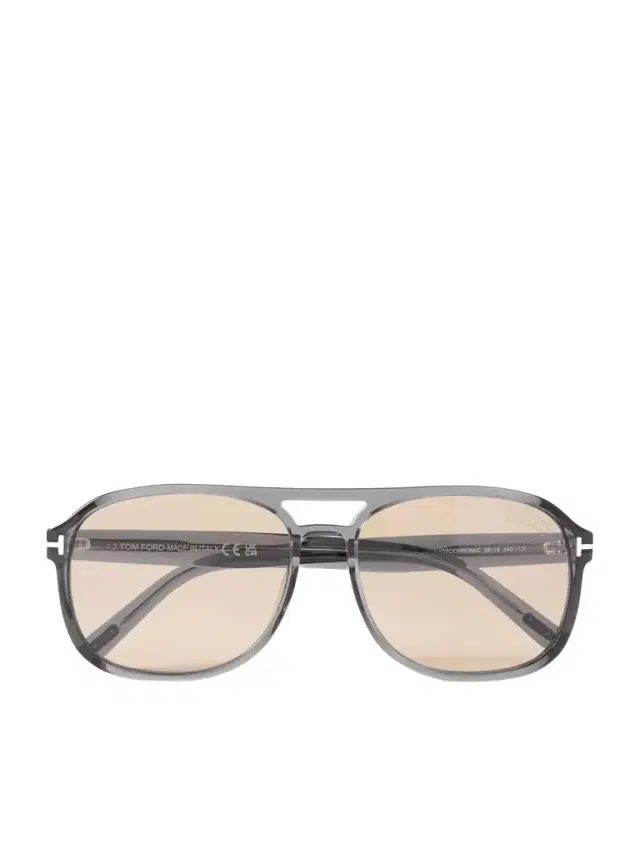 Tom Ford Rosco Aviator-style Acetate Sunglasses