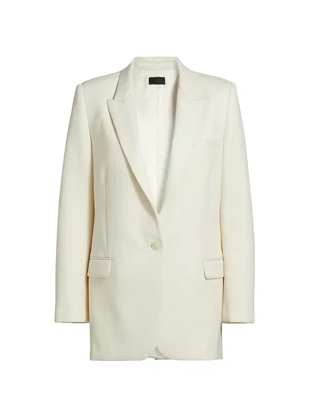 Nili Lotan Women's Diane Single-Button Blazer - Stone