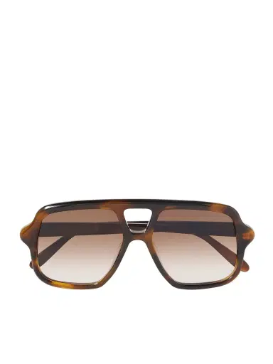 Loewe Slim Havana Rectangular Acetate Sunglasses - Men | Thumbnail 1