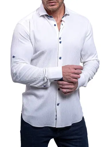 Maceoo Men's Einstein Resistance Shirt - White | Thumbnail 3 Maceoo Men's Einstein Resistance Shirt - White | Thumbnail 3