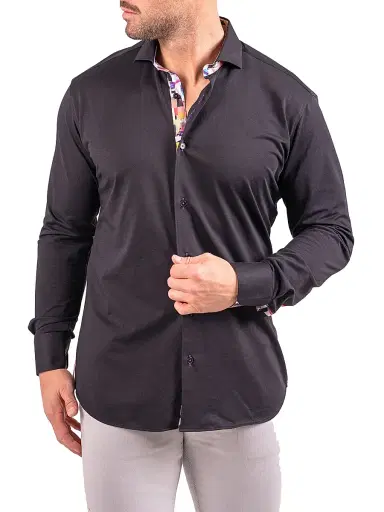 Maceoo Men's Einstein Resistance Shirt - Black | Thumbnail 4 Maceoo Men's Einstein Resistance Shirt - Black | Thumbnail 4