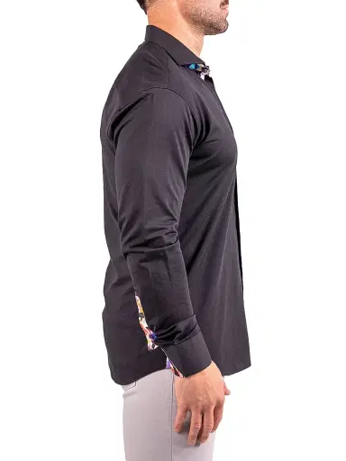 Maceoo Men's Einstein Resistance Shirt - Black | Thumbnail 5 Maceoo Men's Einstein Resistance Shirt - Black | Thumbnail 5