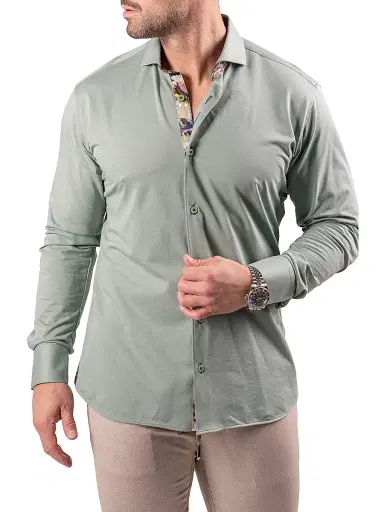 Maceoo Men's Einstein Resistance Shirt - Green - Size XXL | Thumbnail 4
