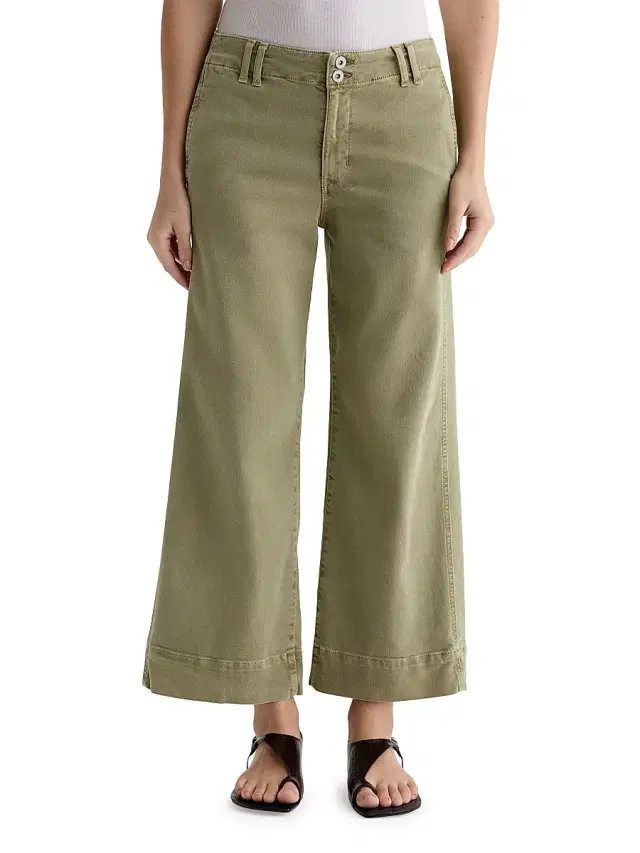 AG Jeans Women's Natasha Mid-Rise Crop Jeans - Sulfur Basil