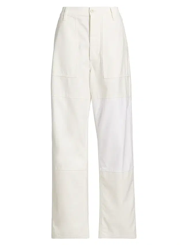Polo Ralph Lauren Women's The Ricky High-Rise Cotton Pants - Ecru Multi