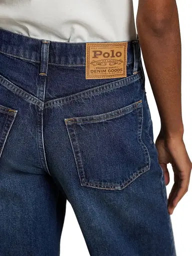 Polo Ralph Lauren Women's High-Rise Wide-Leg Crop Jeans - Mylio Wash | Thumbnail 6