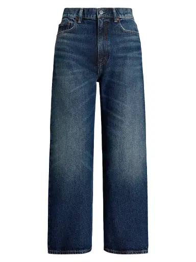 Polo Ralph Lauren Women's High-Rise Wide-Leg Crop Jeans - Mylio Wash | Thumbnail 1
