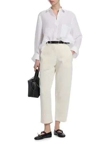 TWP Women's Next Morning Cotton Pocket Shirt - White - Size XS | Thumbnail 2