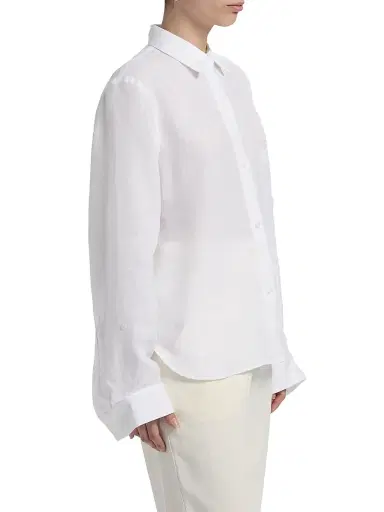 TWP Women's Next Morning Cotton Pocket Shirt - White - Size XS | Thumbnail 4