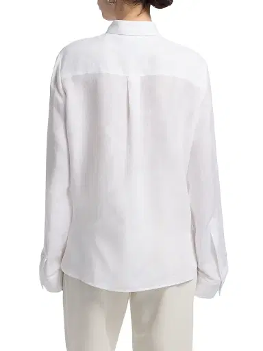 TWP Women's Next Morning Cotton Pocket Shirt - White - Size XS | Thumbnail 5