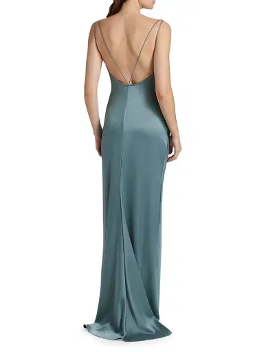 Amsale Women's Draped Satin Gown - Twilight - Size 14 | Thumbnail 5 Amsale Women's Draped Satin Gown - Twilight - Size 14 | Thumbnail 5