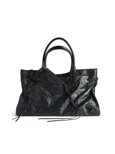 Balenciaga Women's Le City Charm Card Case Mirror - Black | Thumbnail 3