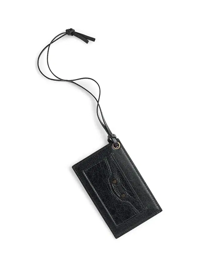 Balenciaga Women's Le City Charm Card Case Mirror - Black