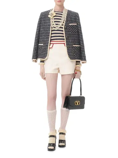 Valentino Garavani Women's Crepe Couture Shorts - Red | Thumbnail 2