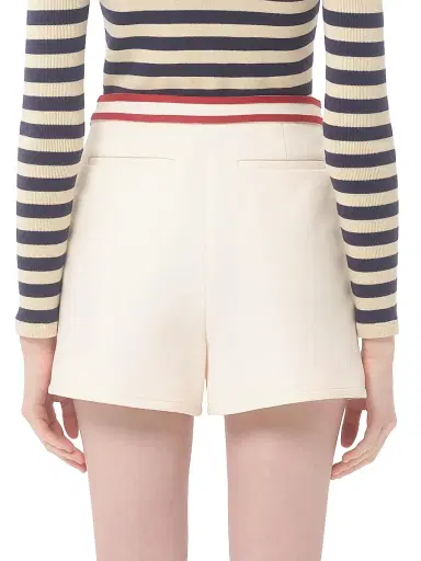 Valentino Garavani Women's Crepe Couture Shorts - Red | Thumbnail 5